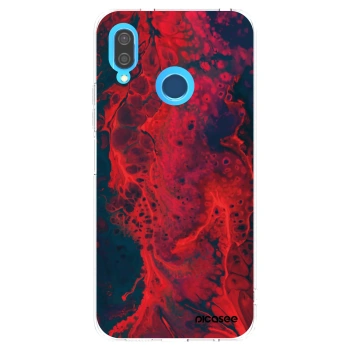 Picasee silikonska prozirna maskica za Huawei P20 Lite - Organic red