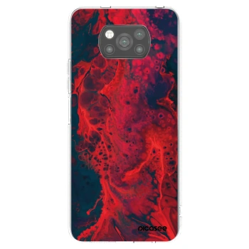 Picasee crna silikonska maskica za Xiaomi Poco X3 Pro - Organic red