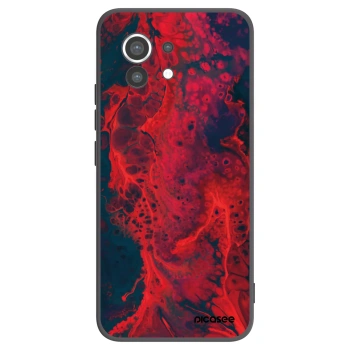 Picasee crna silikonska maskica za Xiaomi Mi 11 - Organic red