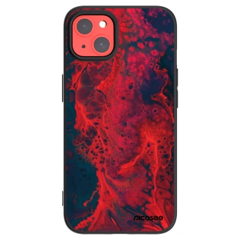 Picasee crna silikonska maskica za Apple iPhone 13 - Organic red
