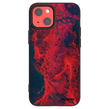 Picasee crna silikonska maskica za Apple iPhone 13 mini - Organic red