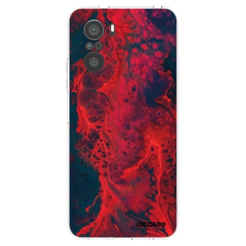 Picasee silikonska prozirna maskica za Xiaomi Poco F3 - Organic red