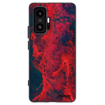 Picasee crna silikonska maskica za Xiaomi 11T Pro - Organic red