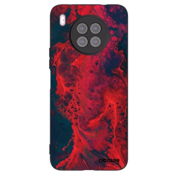 Picasee crna silikonska maskica za Huawei Nova 8i - Organic red