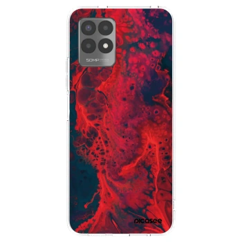 Picasee silikonska prozirna maskica za Realme 8i - Organic red