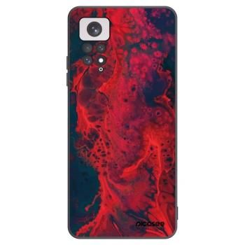 Picasee crna silikonska maskica za Xiaomi Redmi Note 11 - Organic red
