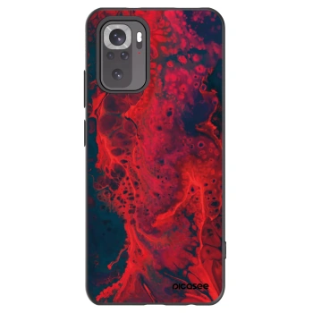 Picasee crna silikonska maskica za Xiaomi Redmi Note 11S 4G - Organic red
