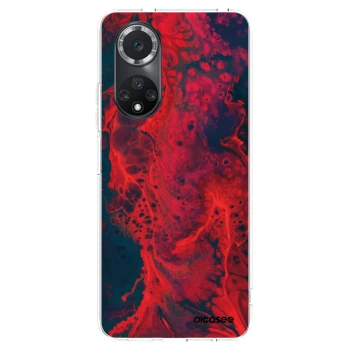 Picasee silikonska prozirna maskica za Huawei Nova 9 SE - Organic red