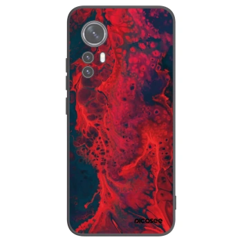 Picasee crna silikonska maskica za Xiaomi 12 - Organic red
