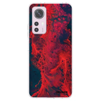 Picasee silikonska prozirna maskica za Xiaomi 12 - Organic red