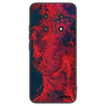 Picasee crna silikonska maskica za Honor Magic4 Lite 5G - Organic red
