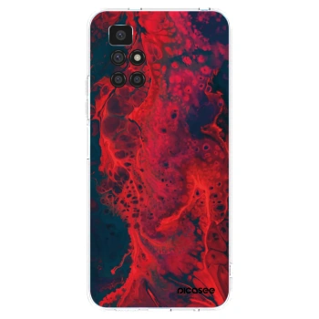 Picasee silikonska prozirna maskica za Xiaomi Redmi 10 (2022) - Organic red