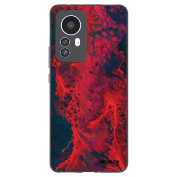 Picasee crna silikonska maskica za Xiaomi 12T - Organic red