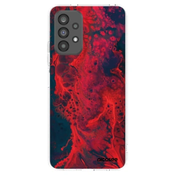 Picasee silikonska prozirna maskica za Samsung Galaxy A73 5G - Organic red
