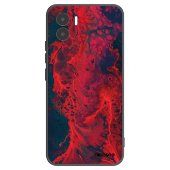 Picasee crna silikonska maskica za Xiaomi Redmi A1 - Organic red