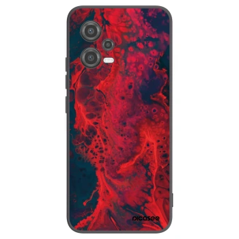 Picasee crna silikonska maskica za Xiaomi Poco X5 - Organic red