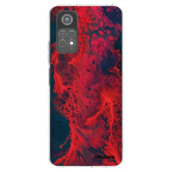 Picasee silikonska prozirna maskica za Xiaomi Redmi Note 11S 5G - Organic red
