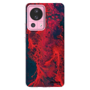Picasee silikonska prozirna maskica za Xiaomi 13 Lite - Organic red