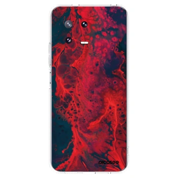 Picasee silikonska prozirna maskica za Xiaomi 13 Pro - Organic red