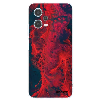 Picasee silikonska prozirna maskica za Xiaomi Redmi Note 12 5G - Organic red
