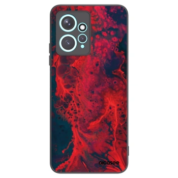 Picasee crna silikonska maskica za Xiaomi Redmi Note 12 4G - Organic red
