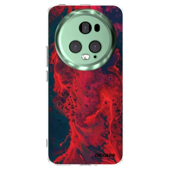 Picasee silikonska prozirna maskica za Honor Magic5 Pro - Organic red