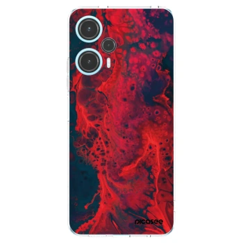 Picasee silikonska prozirna maskica za Xiaomi Poco F5 - Organic red
