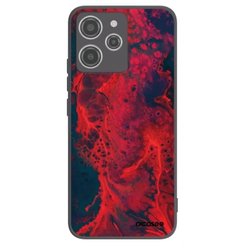Picasee crna silikonska maskica za Xiaomi Redmi 12 4G - Organic red