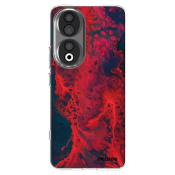 Picasee silikonska prozirna maskica za Honor 90 5G - Organic red