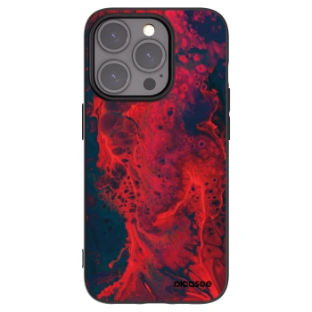 Picasee crna silikonska maskica za Apple iPhone 15 Pro - Organic red