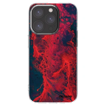 Picasee silikonska prozirna maskica za Apple iPhone 15 Pro - Organic red
