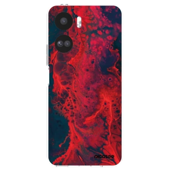 Picasee silikonska prozirna maskica za Honor 90 Lite 5G - Organic red