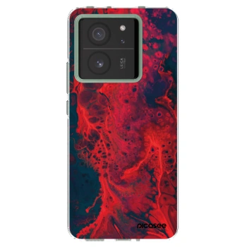 Picasee silikonska prozirna maskica za Xiaomi 13T Pro - Organic red
