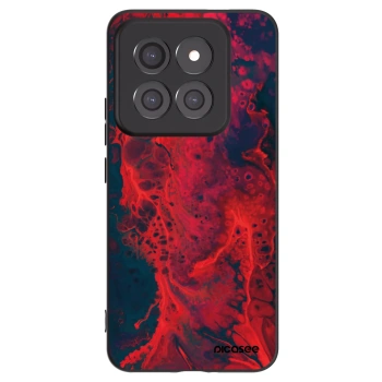 Picasee crna silikonska maskica za Xiaomi 14 Pro - Organic red