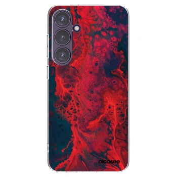 Picasee silikonska prozirna maskica za Samsung Galaxy S24+ S926B 5G - Organic red