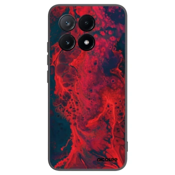 Picasee crna silikonska maskica za Xiaomi Poco X6 Pro - Organic red
