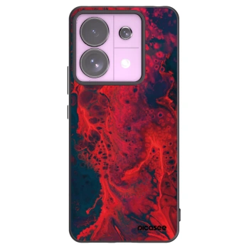 Picasee crna silikonska maskica za Xiaomi Redmi Note 13 Pro 5G - Organic red