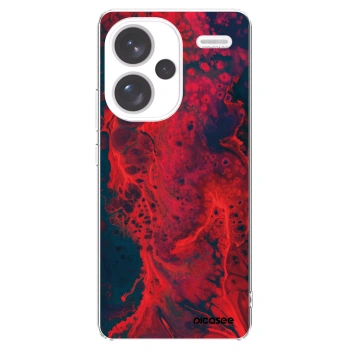 Picasee silikonska prozirna maskica za Xiaomi Redmi Note 13 Pro+ 5G - Organic red
