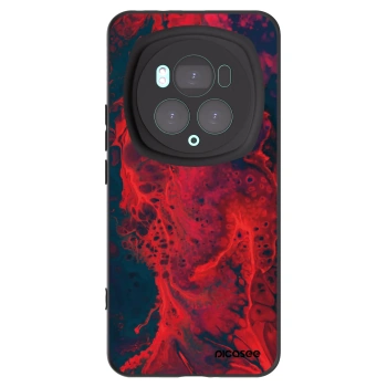 Picasee crna silikonska maskica za Honor Magic6 Pro - Organic red