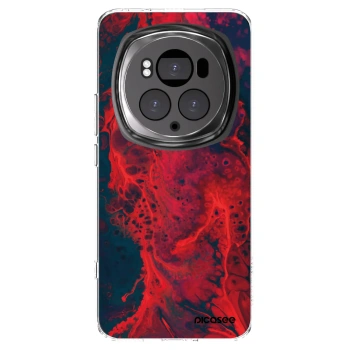 Picasee silikonska prozirna maskica za Honor Magic6 Pro - Organic red