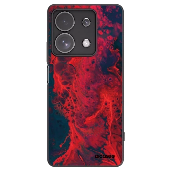 Picasee crna silikonska maskica za Xiaomi Redmi Note 13 Pro 4G - Organic red
