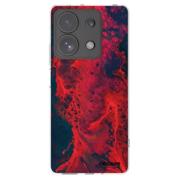 Picasee silikonska prozirna maskica za Xiaomi Redmi Note 13 Pro 4G - Organic red