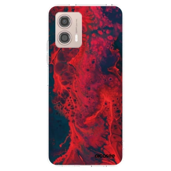 Picasee silikonska prozirna maskica za Motorola Moto G53 5G - Organic red