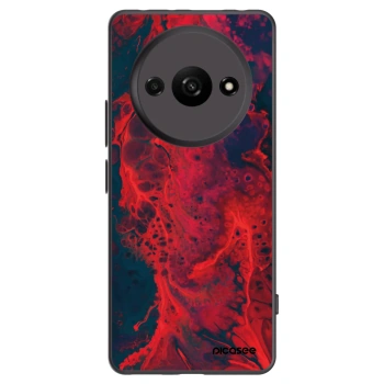 Picasee crna silikonska maskica za Xiaomi Redmi A3 - Organic red