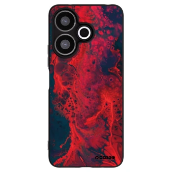 Picasee crna silikonska maskica za Xiaomi Redmi 13 4G - Organic red