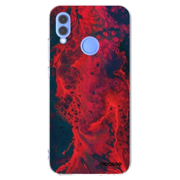 Picasee silikonska prozirna maskica za Honor 10 Lite - Organic red