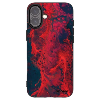 Picasee crna silikonska maskica za Apple iPhone 16 Plus - Organic red
