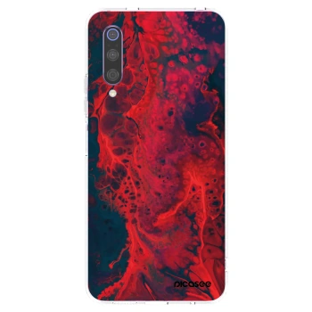 Picasee silikonska prozirna maskica za Xiaomi Mi 9 - Organic red