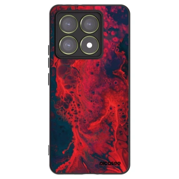 Picasee crna silikonska maskica za Xiaomi 14T - Organic red