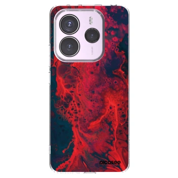 Picasee silikonska prozirna maskica za Xiaomi Redmi Note 14 5G - Organic red